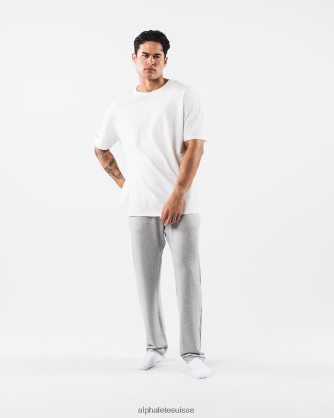 Hommes vêtements 46FZDN711 Alphalete pantalon de détente gris chiné