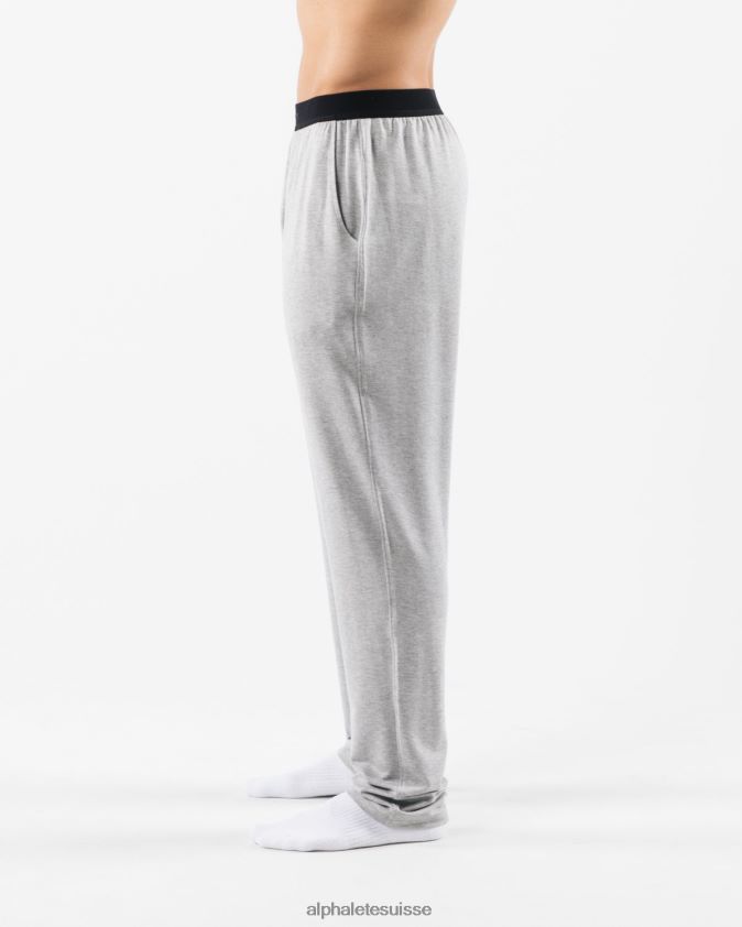 Hommes vêtements 46FZDN711 Alphalete pantalon de détente gris chiné
