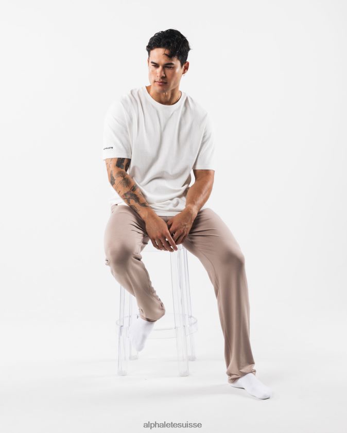 Hommes vêtements 46FZDN712 Alphalete pantalon de détente brun moka