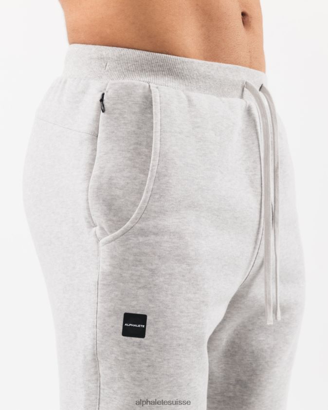 Hommes vêtements 46FZDN714 Alphalete jogger du club de l'académie gris chiné