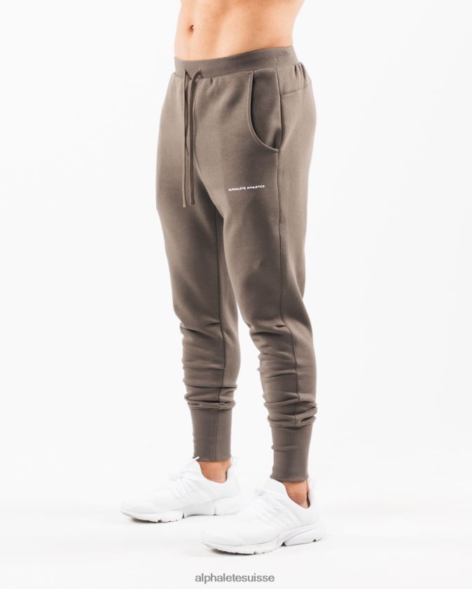 Hommes vêtements 46FZDN716 Alphalete jogger du club de l'académie marron taupe désert
