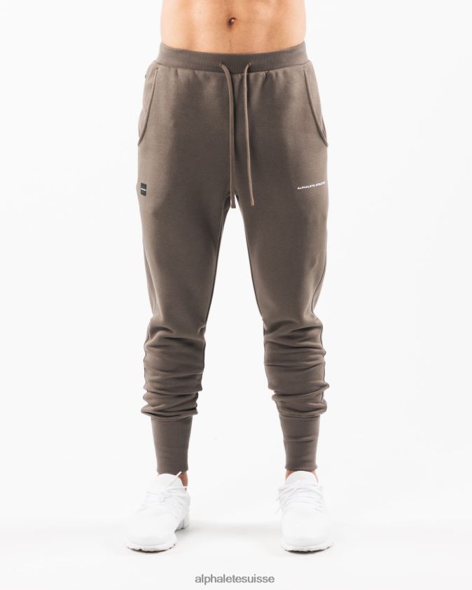 Hommes vêtements 46FZDN716 Alphalete jogger du club de l'académie marron taupe désert