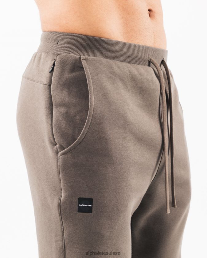 Hommes vêtements 46FZDN716 Alphalete jogger du club de l'académie marron taupe désert