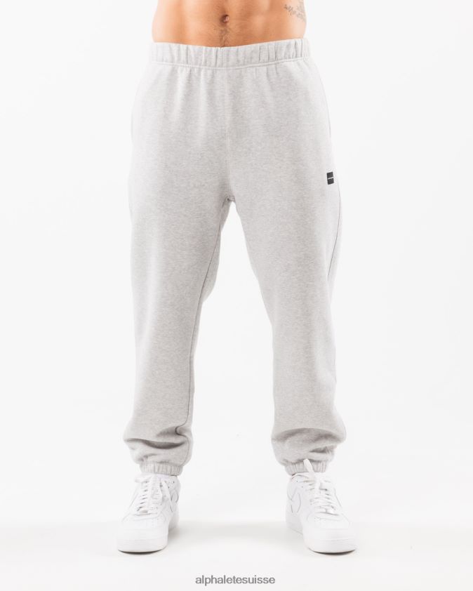 Hommes vêtements 46FZDN718 Alphalete jogging décontracté Academy gris chiné