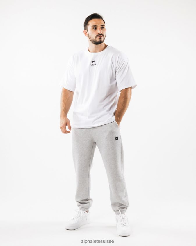 Hommes vêtements 46FZDN718 Alphalete jogging décontracté Academy gris chiné