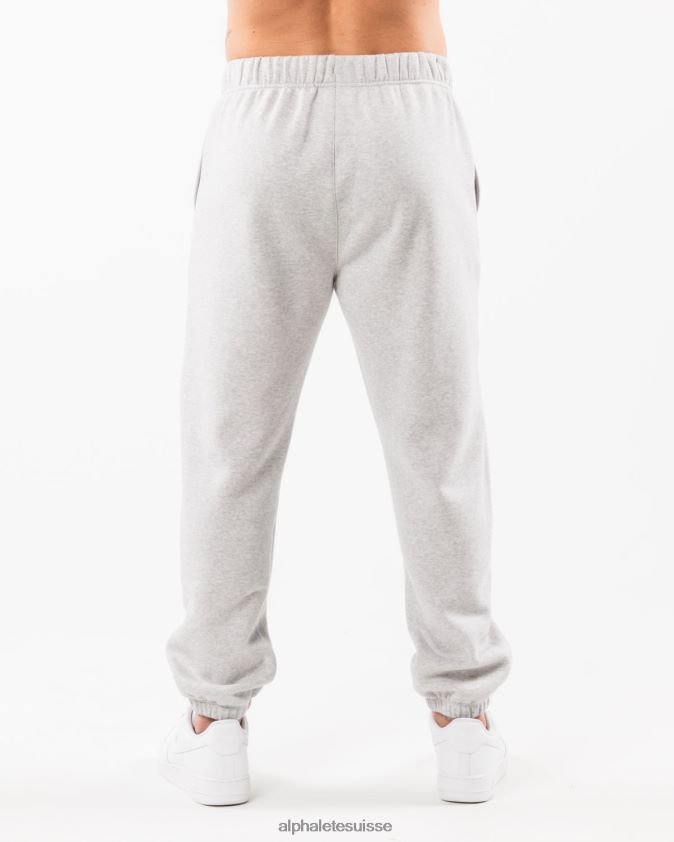 Hommes vêtements 46FZDN718 Alphalete jogging décontracté Academy gris chiné