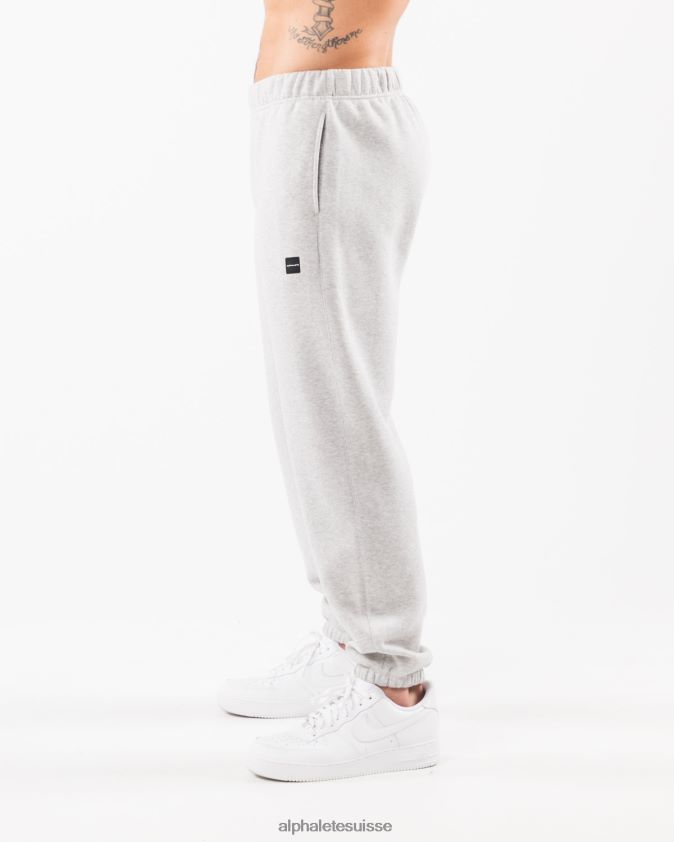 Hommes vêtements 46FZDN718 Alphalete jogging décontracté Academy gris chiné