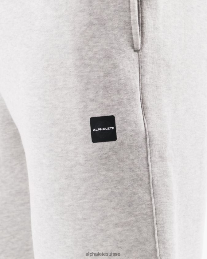 Hommes vêtements 46FZDN718 Alphalete jogging décontracté Academy gris chiné