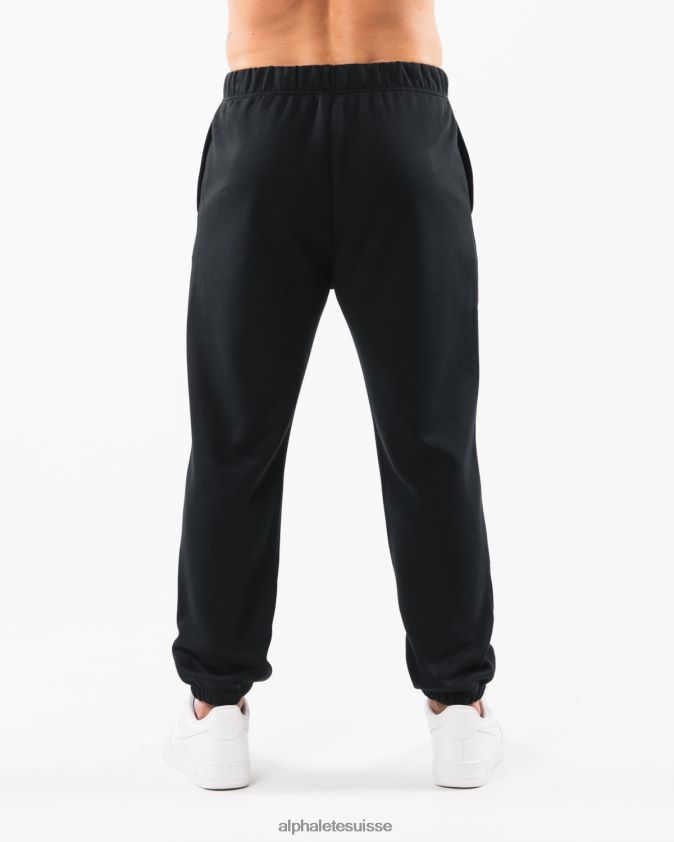 Hommes vêtements 46FZDN721 Alphalete jogging décontracté Academy noir