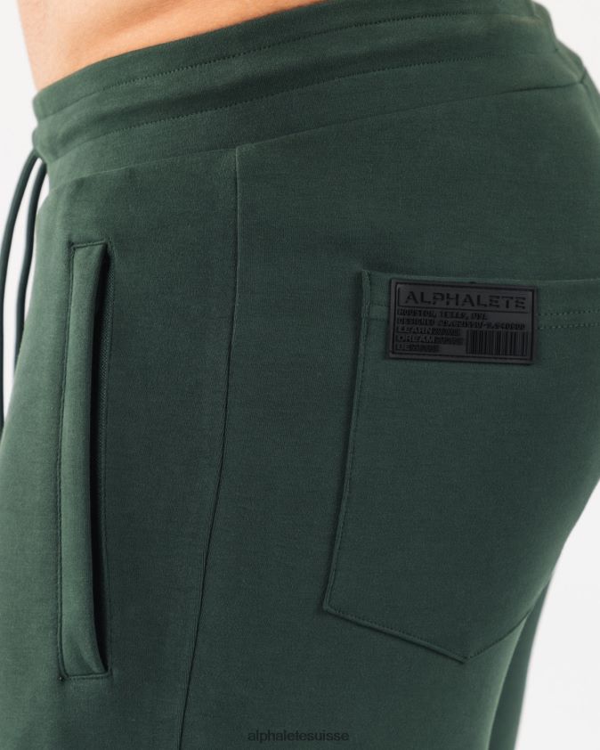 Hommes vêtements 46FZDN726 Alphalete jogger d'identité vert persistant