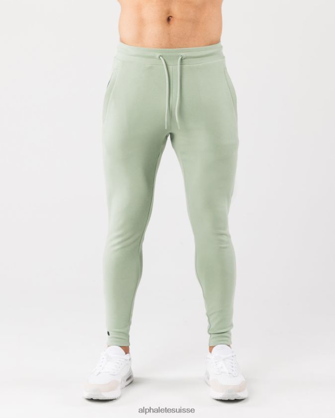 Hommes vêtements 46FZDN727 Alphalete jogger d'identité vert sauge