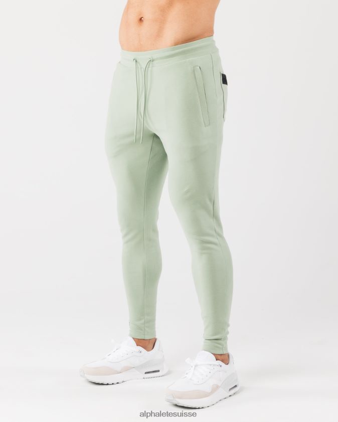 Hommes vêtements 46FZDN727 Alphalete jogger d'identité vert sauge
