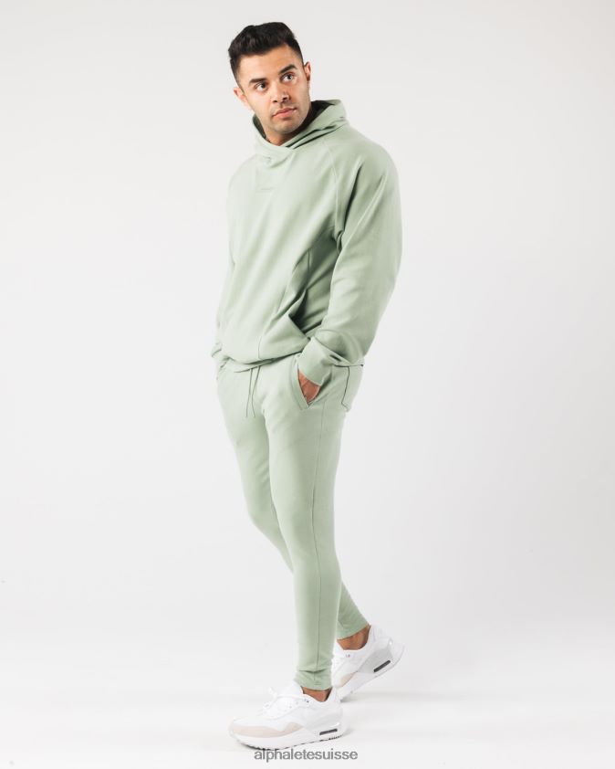 Hommes vêtements 46FZDN727 Alphalete jogger d'identité vert sauge