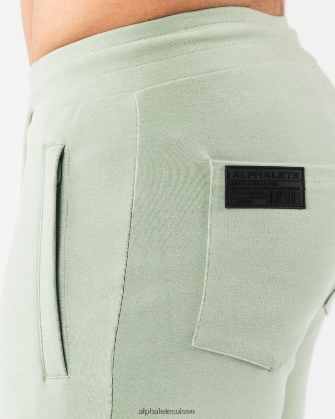 Hommes vêtements 46FZDN727 Alphalete jogger d'identité vert sauge
