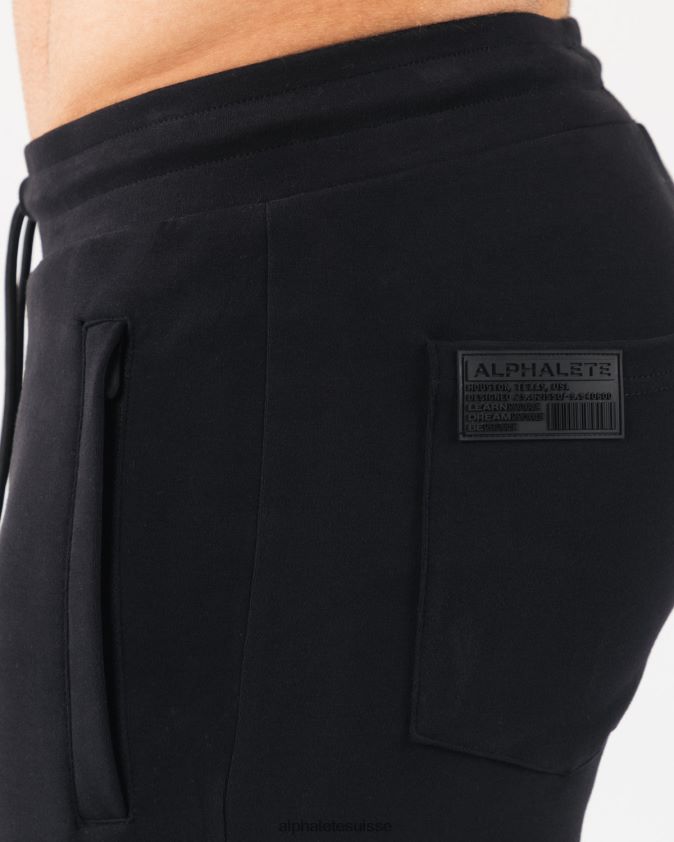 Hommes vêtements 46FZDN729 Alphalete jogger d'identité noir