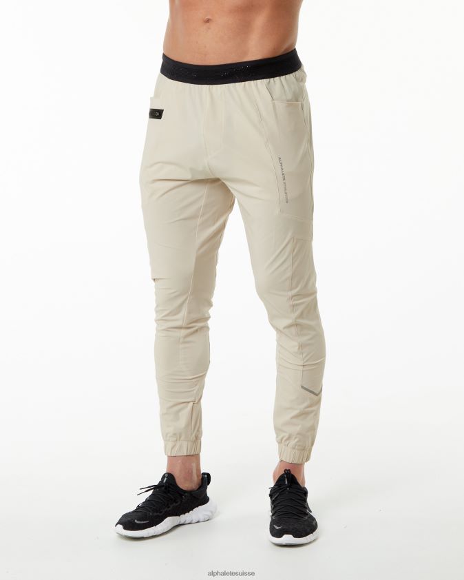 Hommes vêtements 46FZDN735 Alphalete pantalon de studio marron vanille