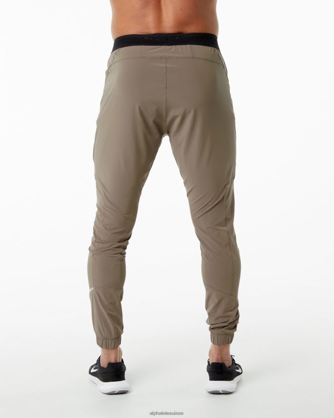 Hommes vêtements 46FZDN736 Alphalete pantalon de studio brun moka
