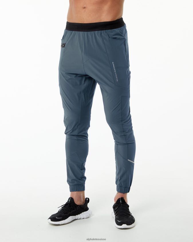 Hommes vêtements 46FZDN738 Alphalete pantalon de studio bleu baleine