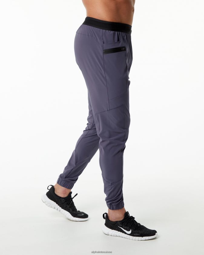 Hommes vêtements 46FZDN739 Alphalete pantalon de studio violet atténué