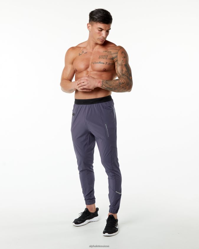 Hommes vêtements 46FZDN739 Alphalete pantalon de studio violet atténué