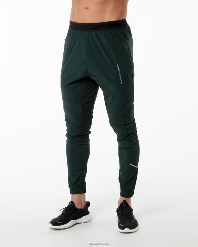 Hommes vêtements 46FZDN740 Alphalete pantalon de studio vert Chasseur