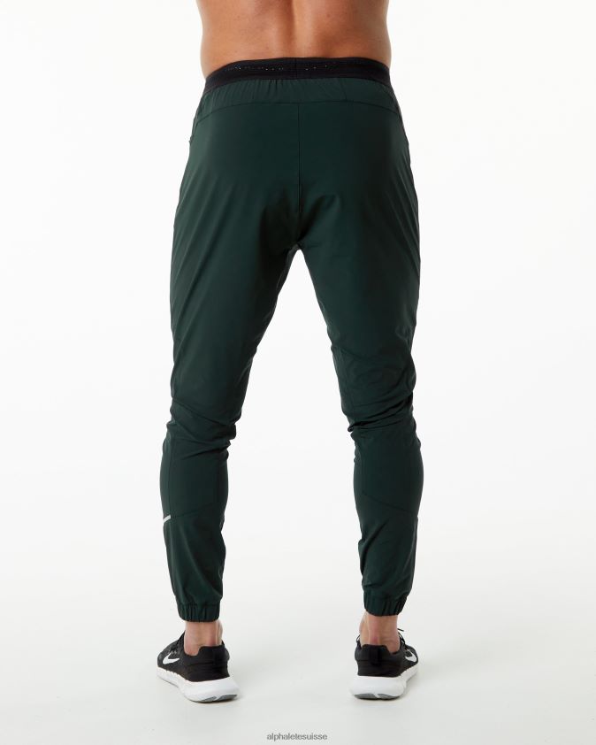 Hommes vêtements 46FZDN740 Alphalete pantalon de studio vert Chasseur