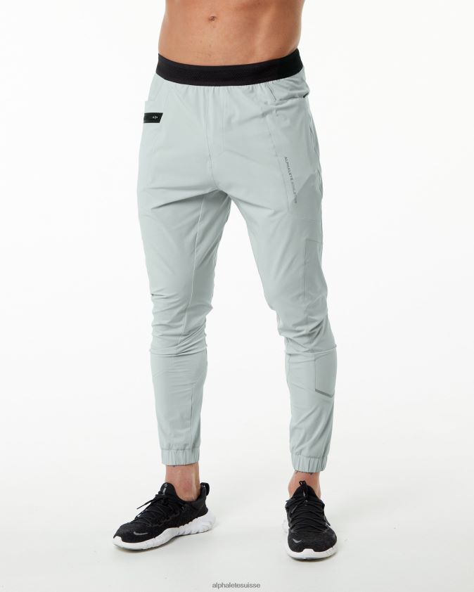 Hommes vêtements 46FZDN741 Alphalete pantalon de studio gris huître