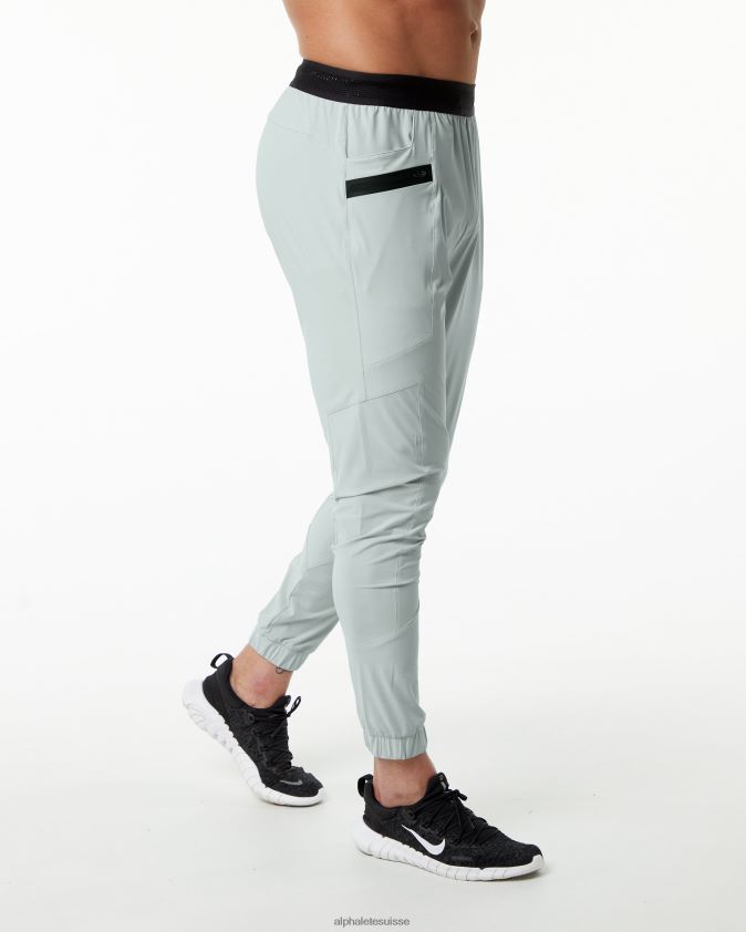 Hommes vêtements 46FZDN741 Alphalete pantalon de studio gris huître