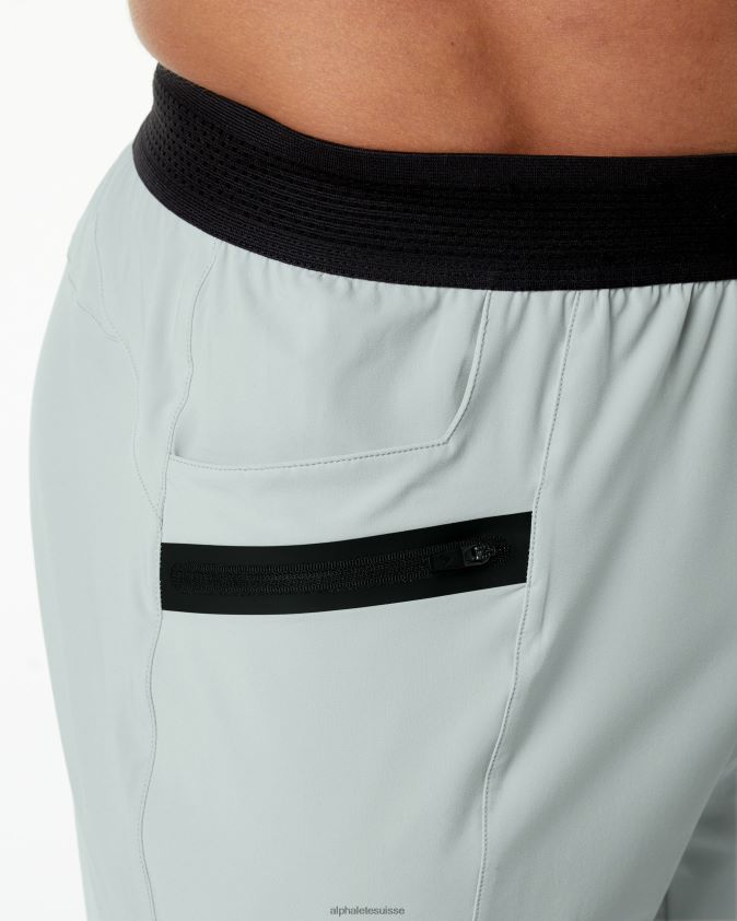 Hommes vêtements 46FZDN741 Alphalete pantalon de studio gris huître