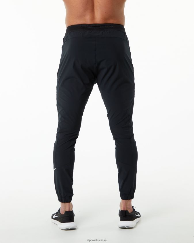 Hommes vêtements 46FZDN742 Alphalete pantalon de studio Noir argent