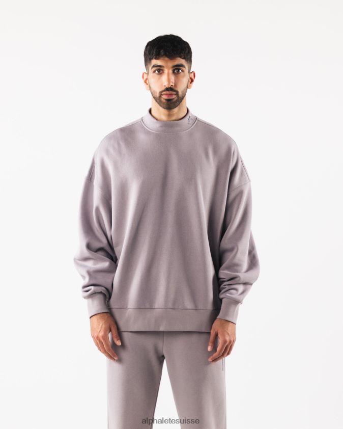 Hommes vêtements 46FZDN751 Alphalete origine col montant ls rose d'eau de rose