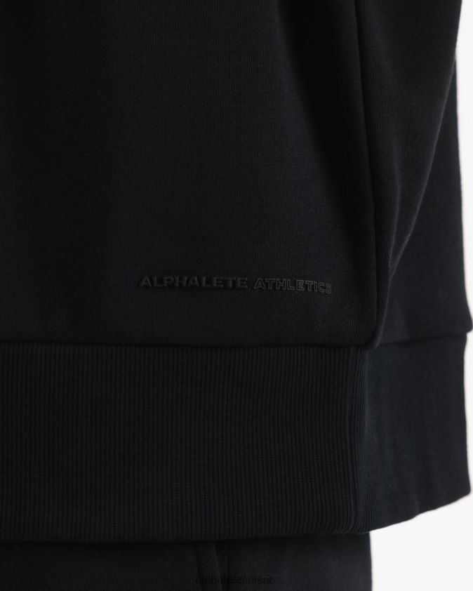 Hommes vêtements 46FZDN753 Alphalete origine col montant ls noir