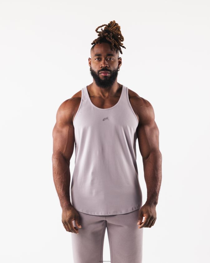 Hommes vêtements 46FZDN565 Alphalete réservoir à tête de loup rose d'eau de rose