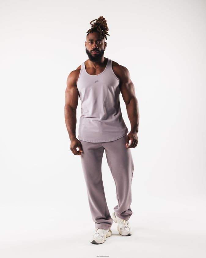 Hommes vêtements 46FZDN565 Alphalete réservoir à tête de loup rose d'eau de rose