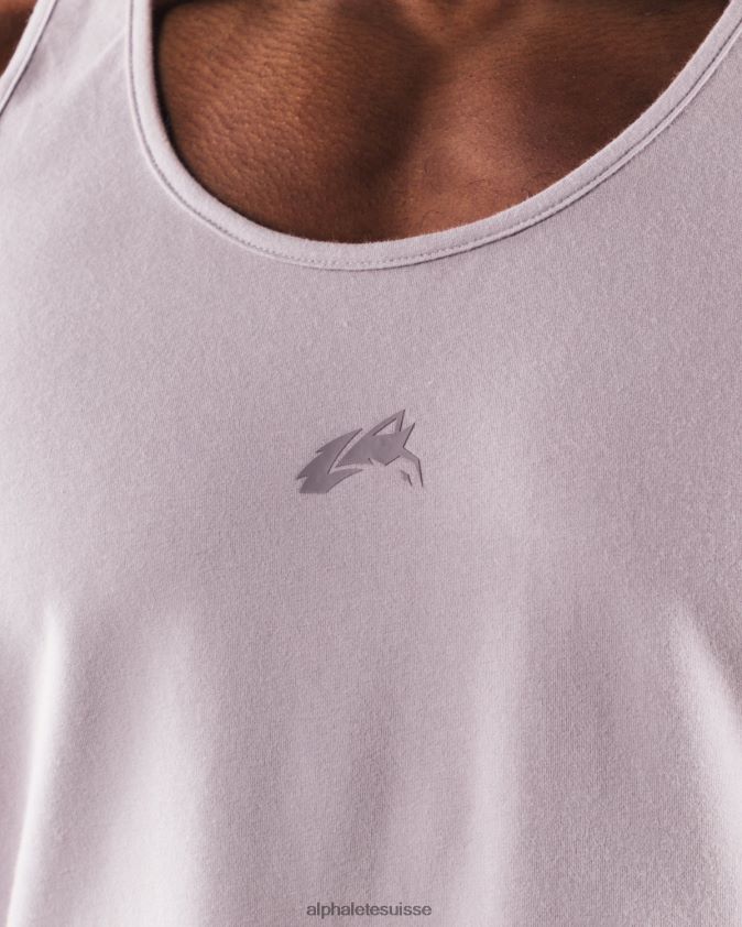 Hommes vêtements 46FZDN565 Alphalete réservoir à tête de loup rose d'eau de rose