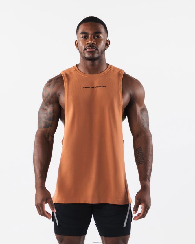 Hommes vêtements 46FZDN572 Alphalete aa coupure airtech alliage orange