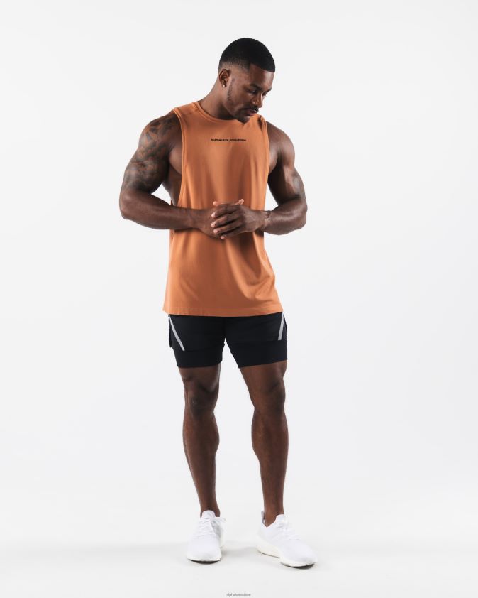Hommes vêtements 46FZDN572 Alphalete aa coupure airtech alliage orange