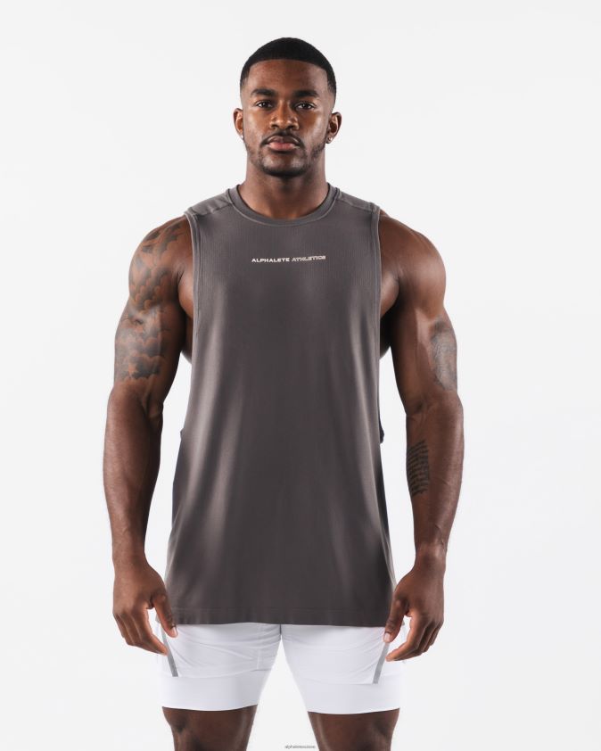 Hommes vêtements 46FZDN575 Alphalete aa coupure airtech gris béton poussiéreux