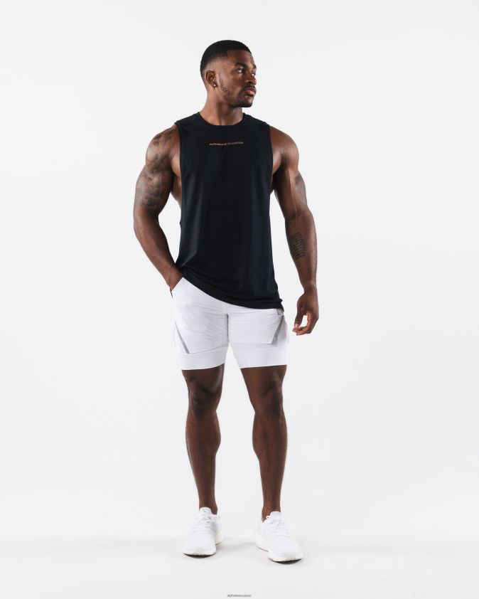 Hommes vêtements 46FZDN577 Alphalete aa coupure airtech noir