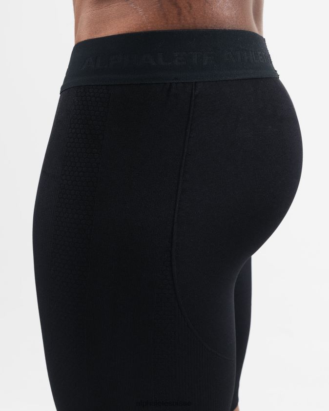Hommes vêtements 46FZDN654 Alphalete short de compression reformé noir