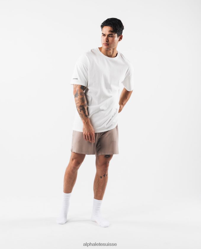Hommes vêtements 46FZDN656 Alphalete short de détente brun moka
