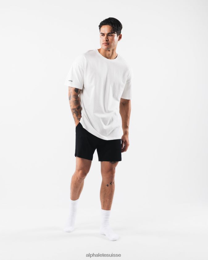 Hommes vêtements 46FZDN657 Alphalete short de détente noir