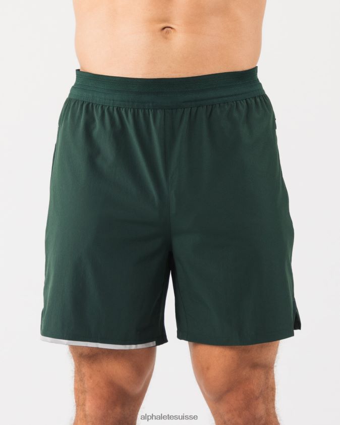 Hommes vêtements 46FZDN680 Alphalete studio court 6" vert persistant