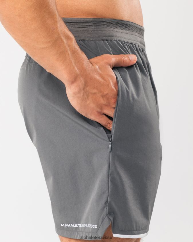 Hommes vêtements 46FZDN682 Alphalete studio court 6