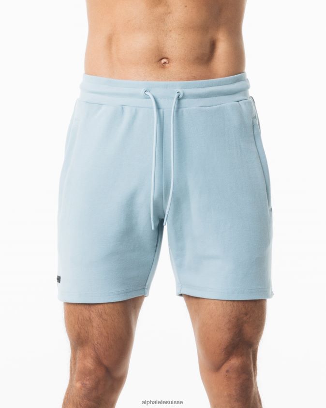 Hommes vêtements 46FZDN695 Alphalete identité court 6" bleu sourd