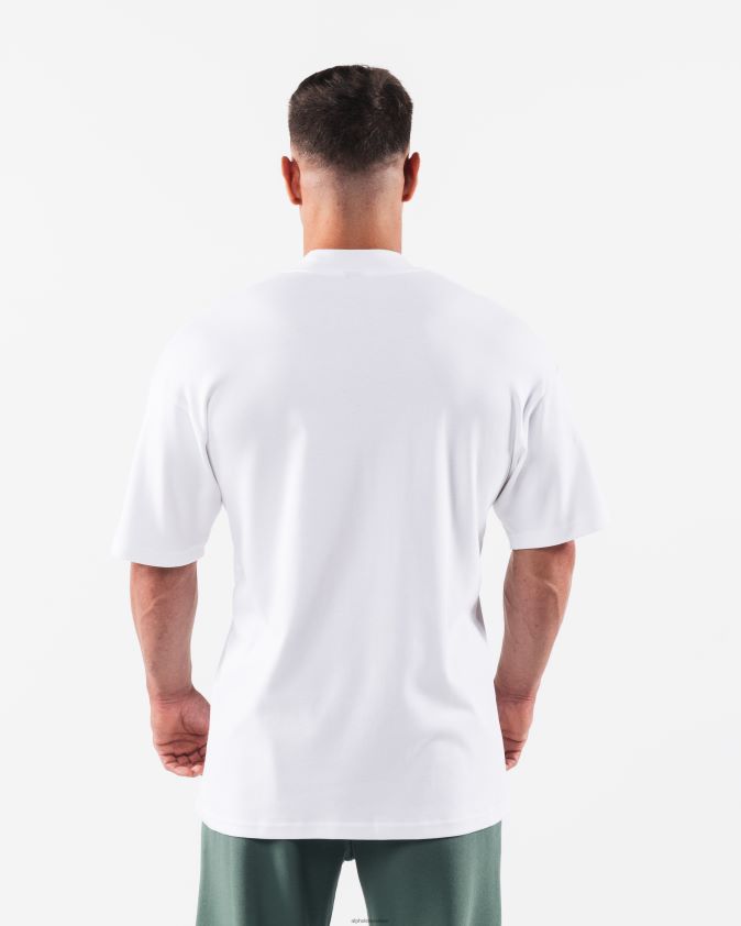 Hommes vêtements 46FZDN489 Alphalete tee-shirt république blanc