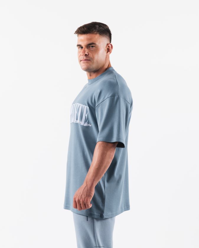 Hommes vêtements 46FZDN498 Alphalete tee-shirt république bleu bleu