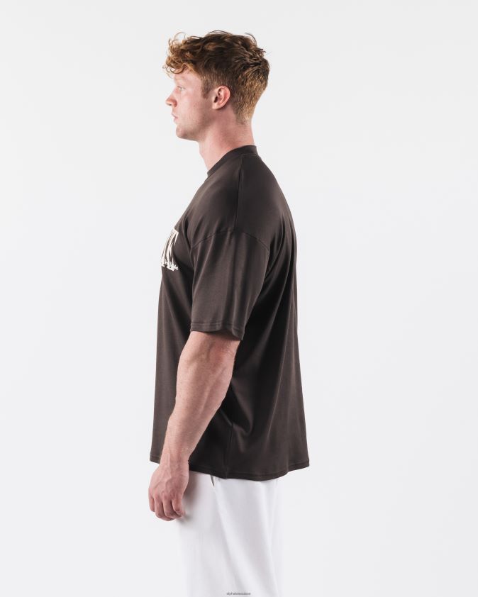 Hommes vêtements 46FZDN505 Alphalete tee-shirt république café turc brun