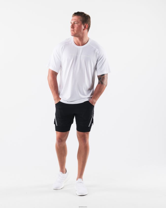 Hommes vêtements 46FZDN507 Alphalete aa t-shirt airtech blanc