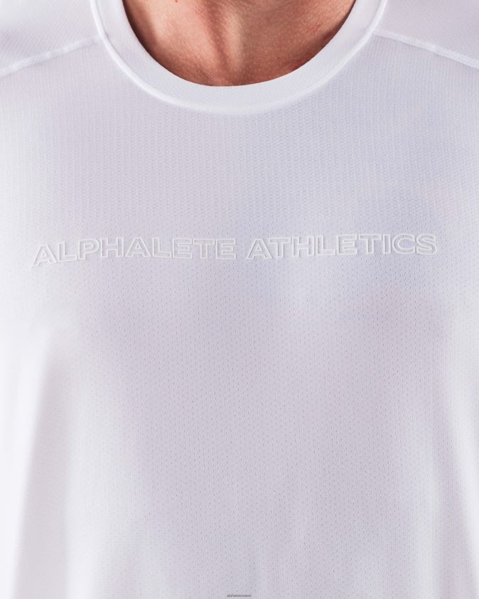 Hommes vêtements 46FZDN507 Alphalete aa t-shirt airtech blanc
